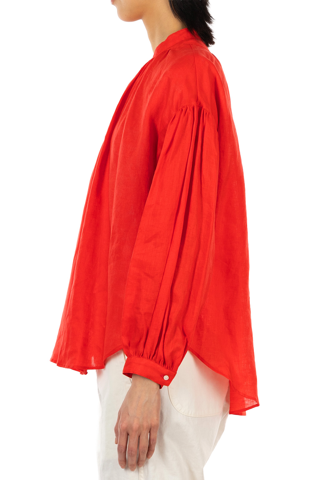 Manon - French Linen Amical Shirt - Red