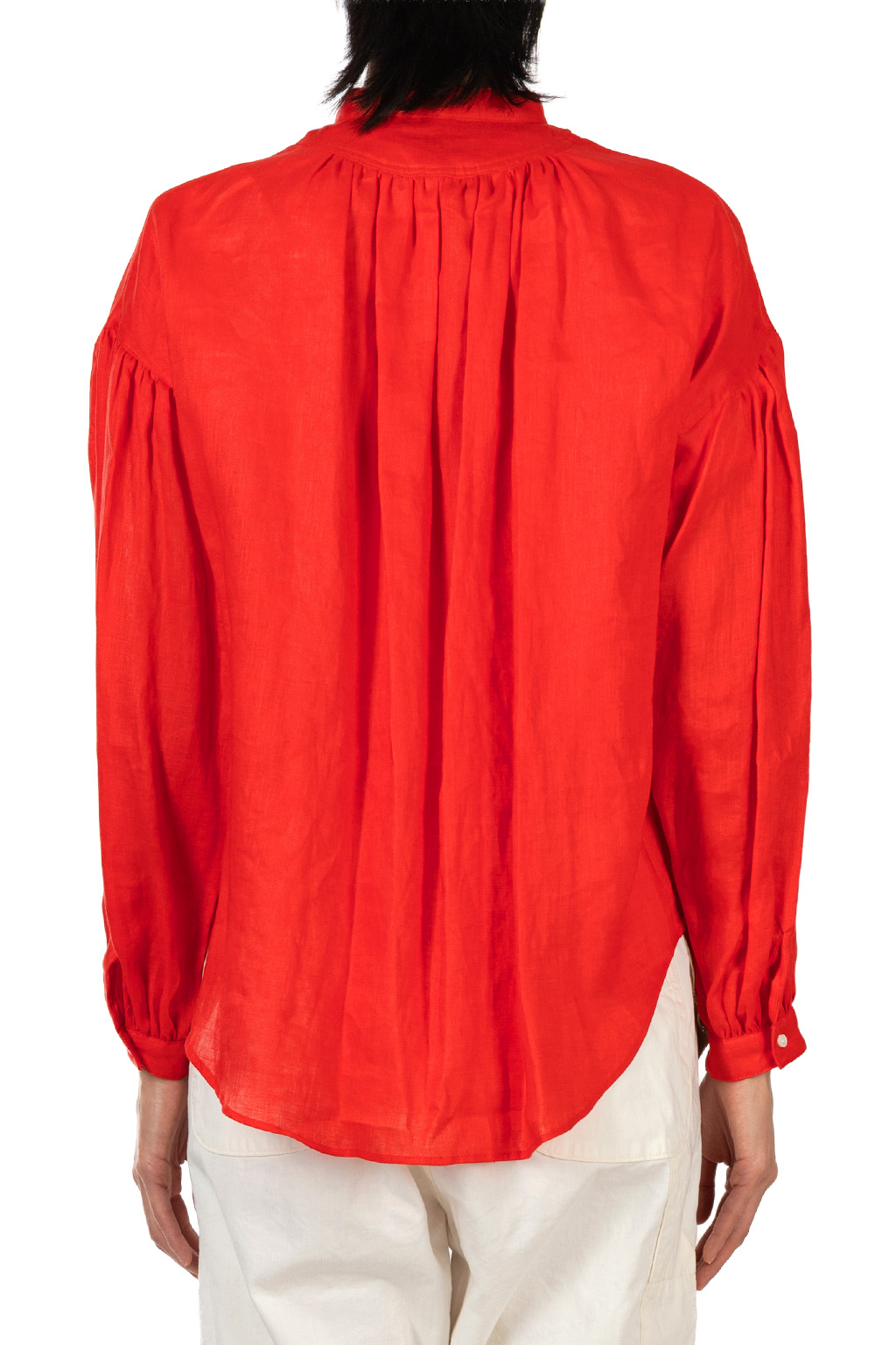 Manon - French Linen Amical Shirt - Red
