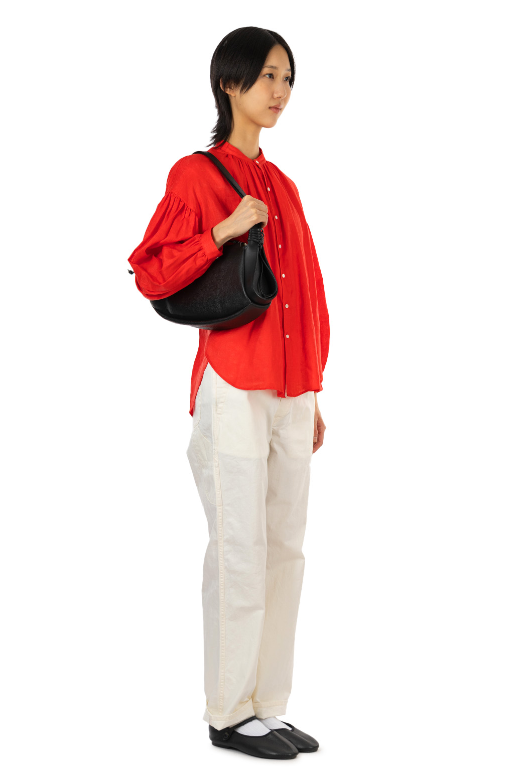 Manon - French Linen Amical Shirt - Red