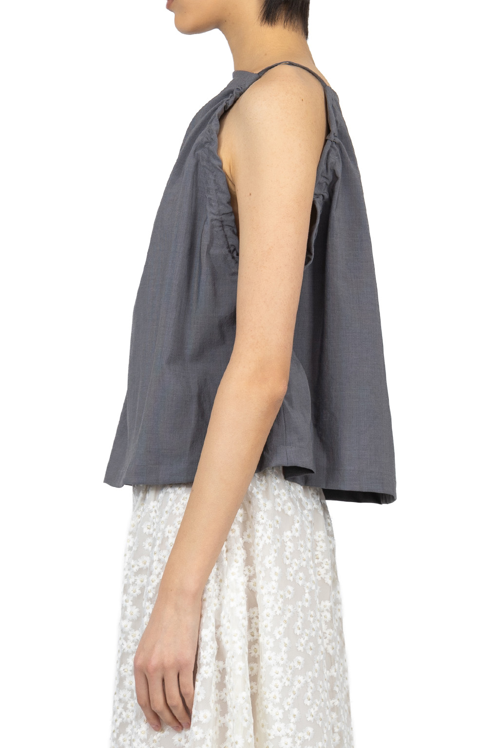Manon - Gathered Camisole - Grey
