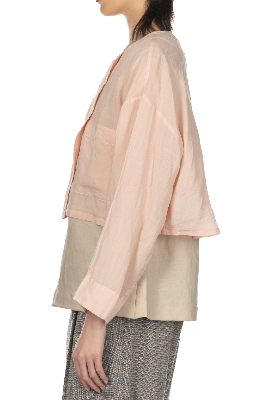 Manon - Over Dye Ramie Short Jacket - Pink