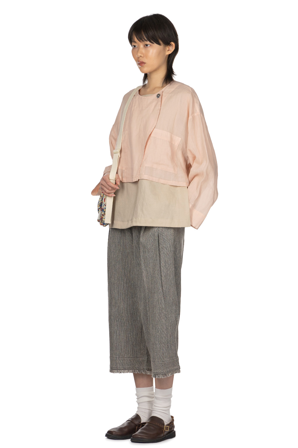 Manon - Over Dye Ramie Short Jacket - Pink