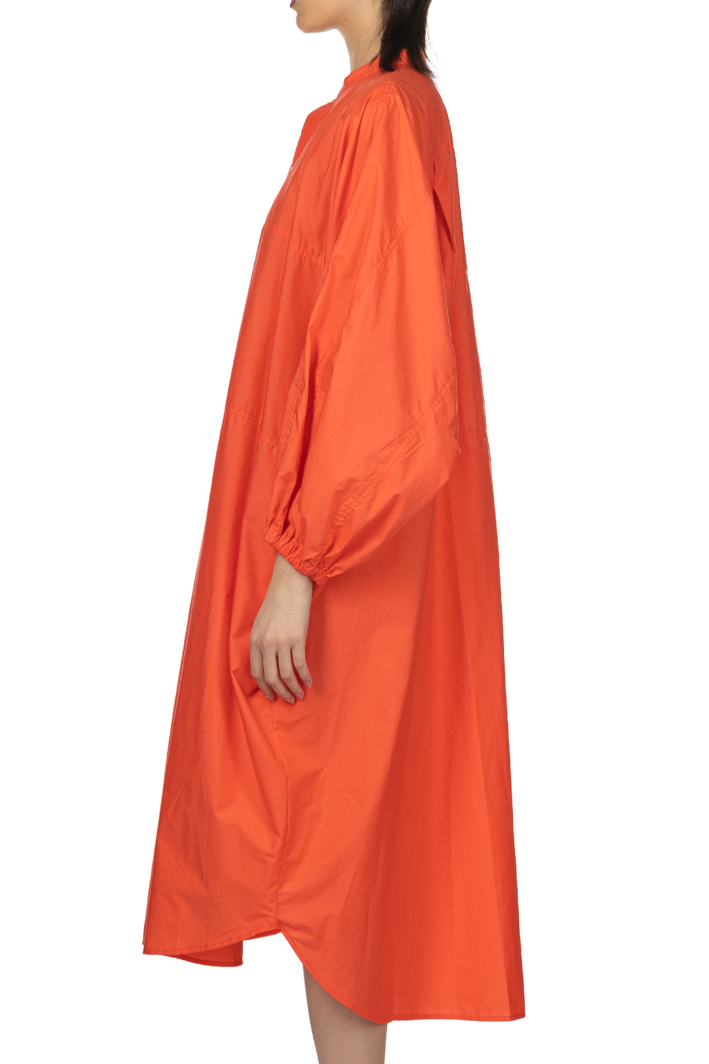 Manon - Typewriter Dolman Shirt Coat - Orange