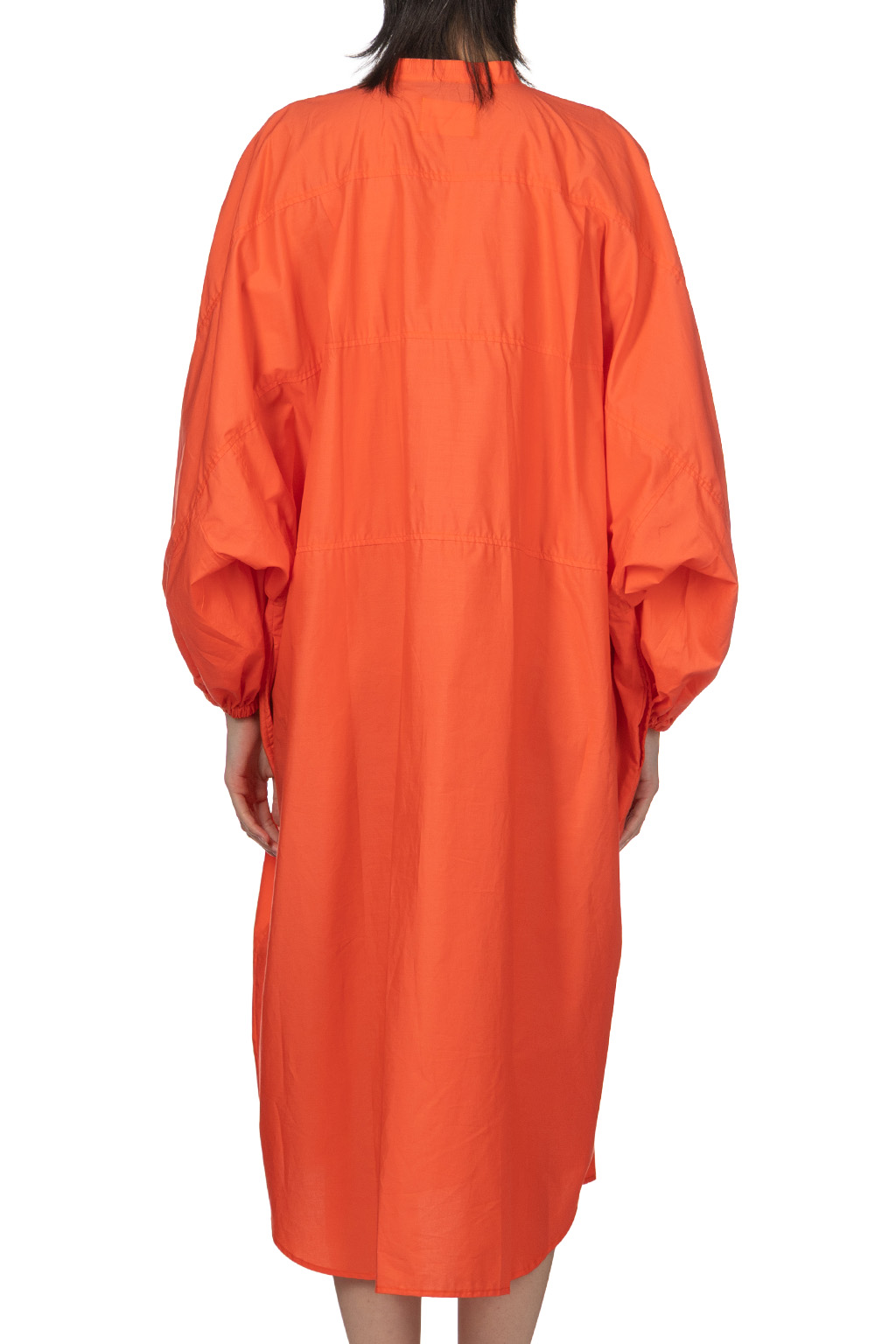 Manon - Typewriter Dolman Shirt Coat - Orange