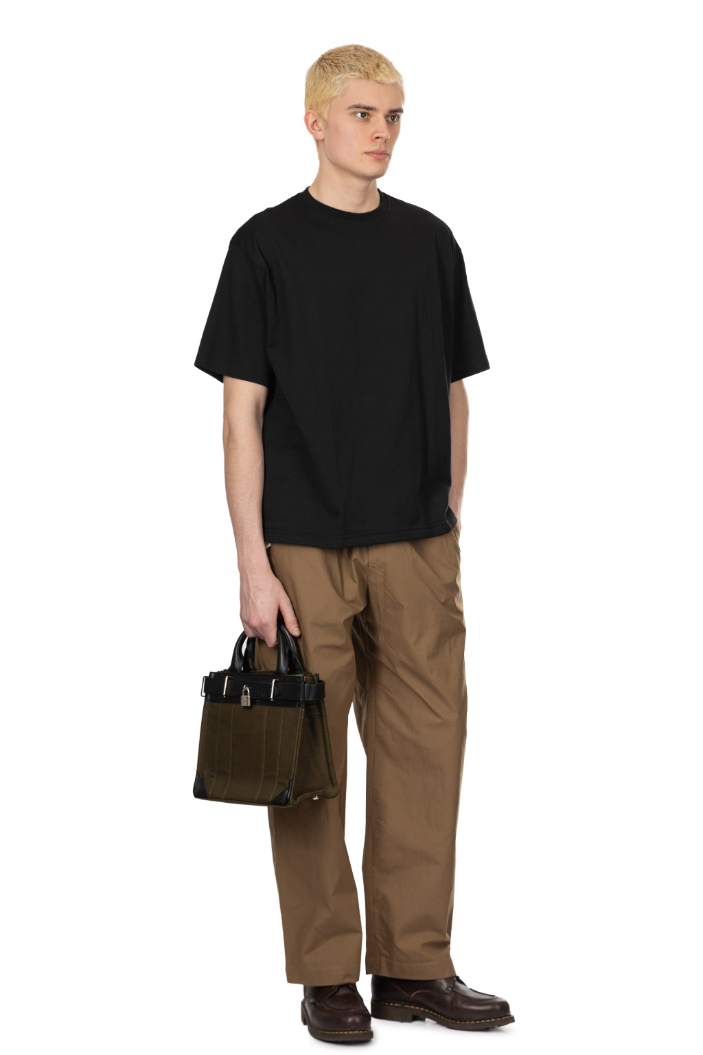 Manual Alphabet - 40/2 Wide Spindle SS Tee - Black