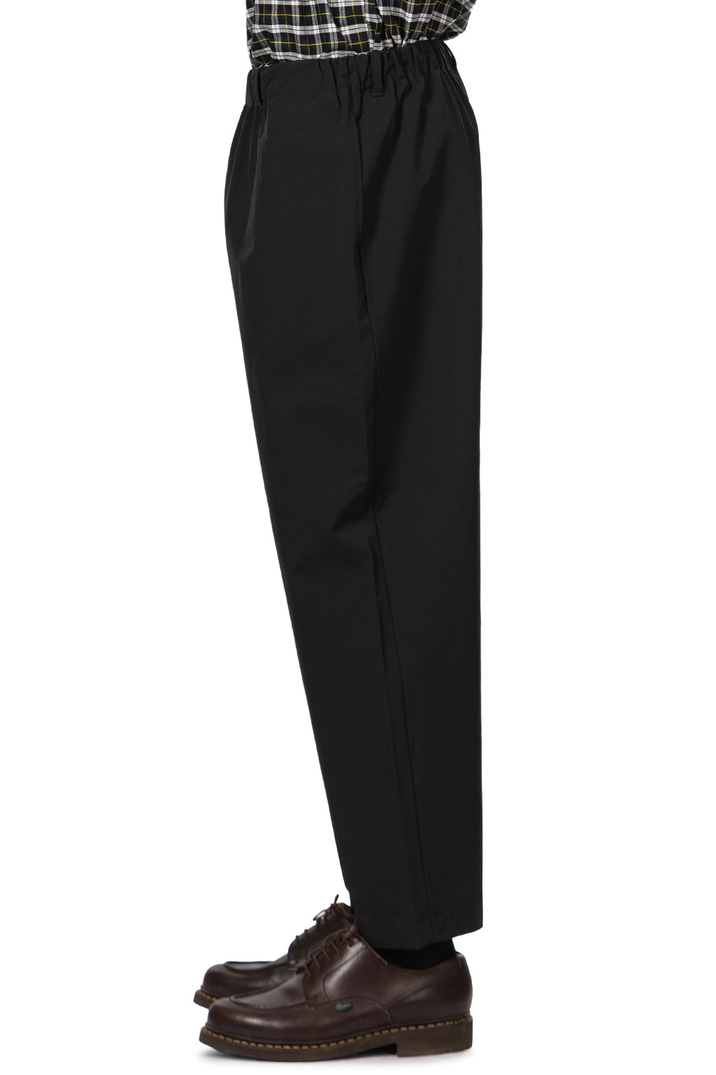 Manual Alphabet - 4Way Nylon Easy Wide Pants - Black