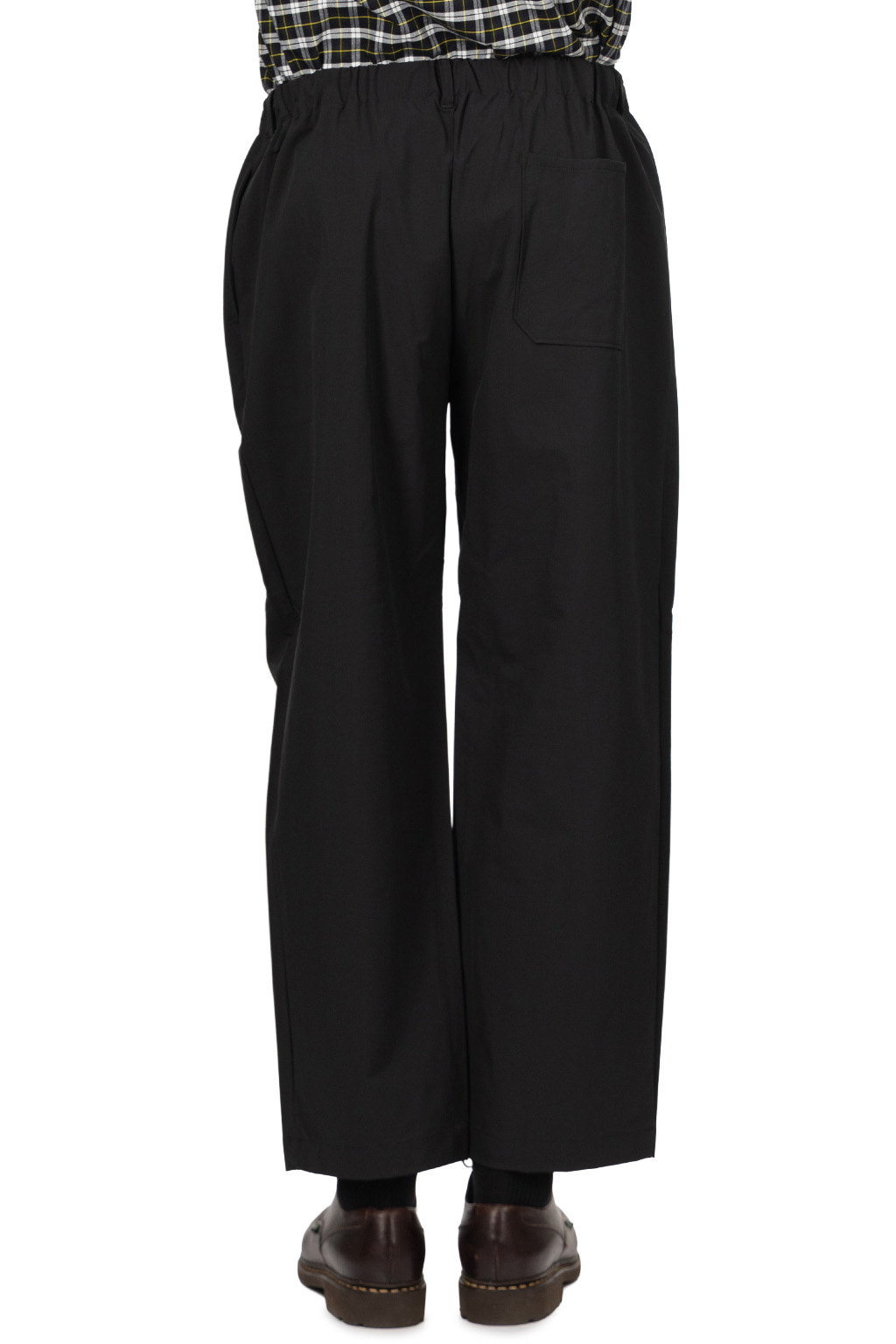Manual Alphabet - 4Way Nylon Easy Wide Pants - Black