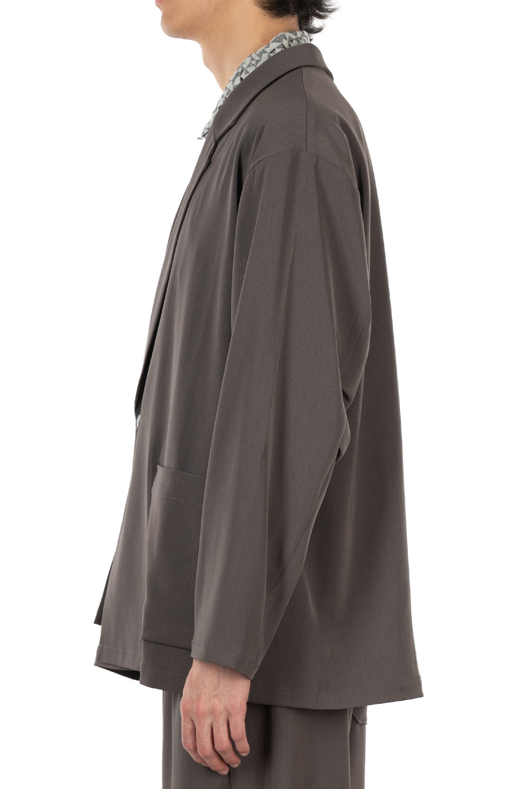 Manual Alphabet - Polyester Twill Jersey Comfort W Jacket - Charcoal
