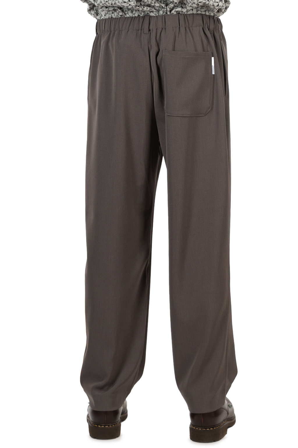 Manual Alphabet - Polyester Twill Tapered Pants - Charcoal