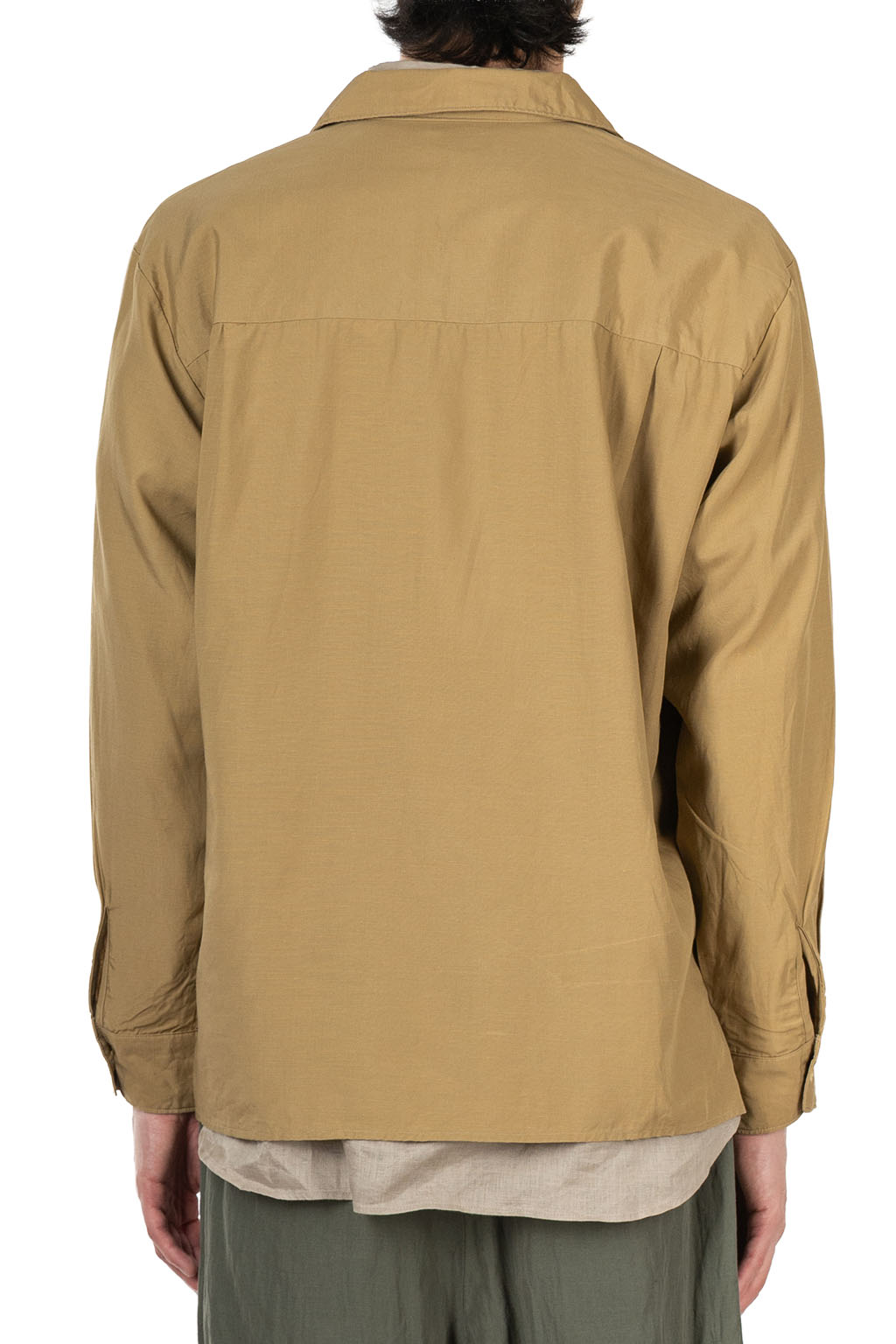 Manual Alphabet - Slub Poplin Pullover Shirt - Beige