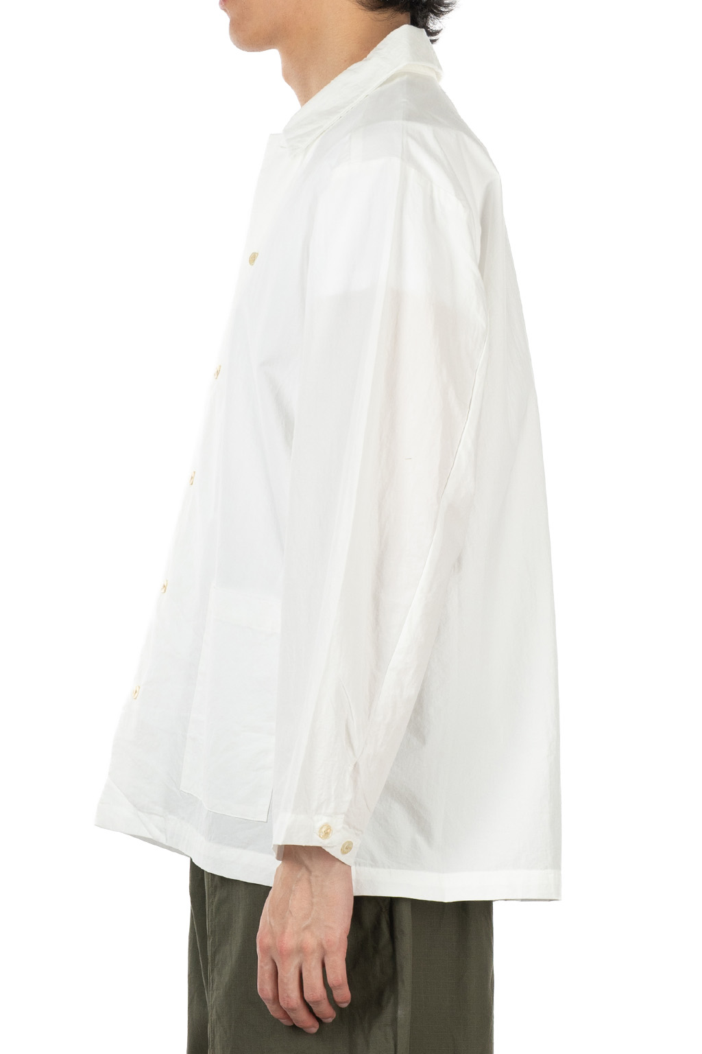 Manual Alphabet - Weather Cloth Shirt Jacket - White