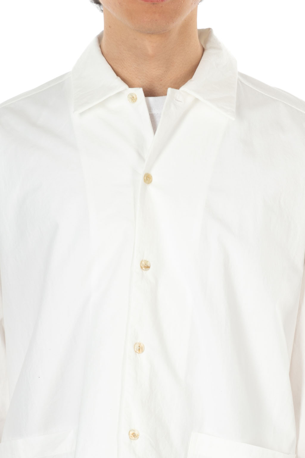 Manual Alphabet - Weather Cloth Shirt Jacket - White