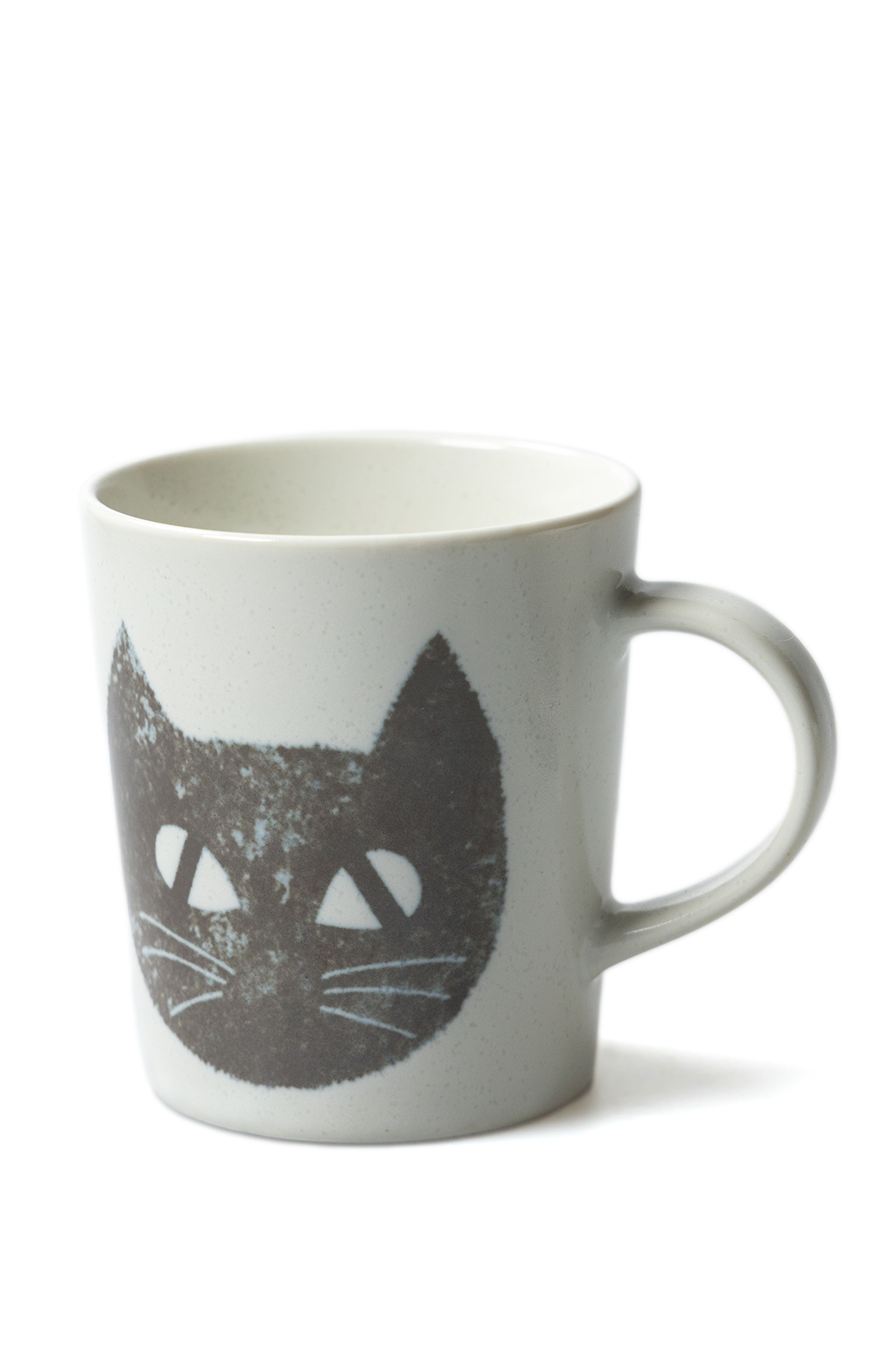 Mino Pottery - Cat's Face Mug BK