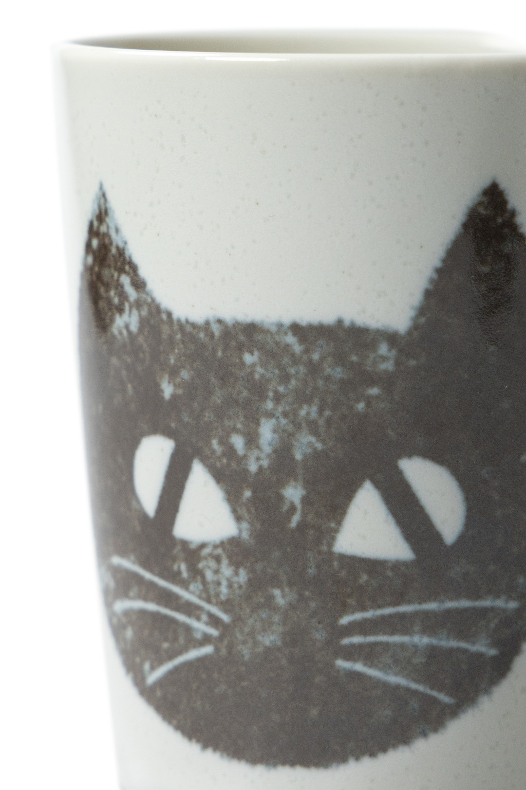 Mino Pottery - Cat's Face Mug BK