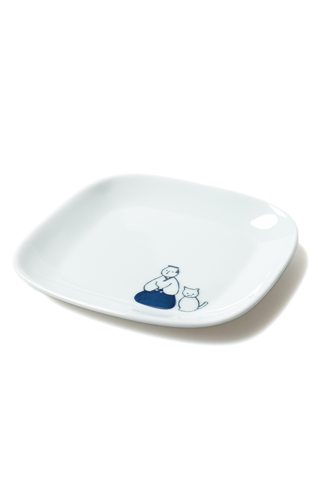 Mino Pottery - KYU-JITSU Square Plate - Samurai