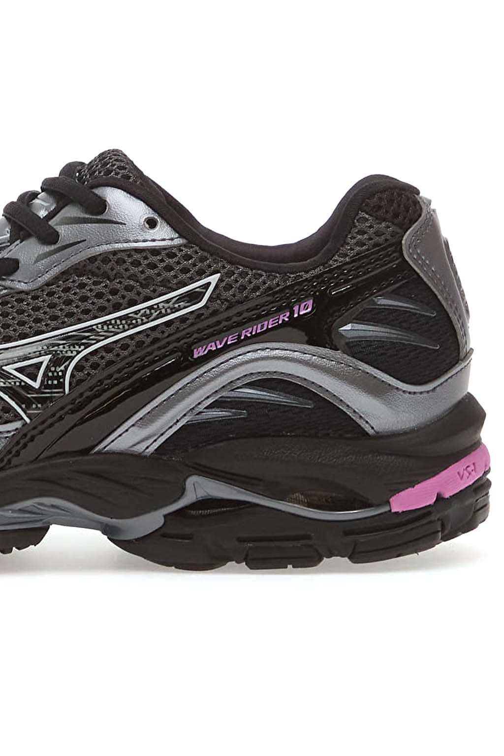 Mizuno - Wave Rider 10 Sport - Black Sand Black Spring Crocus