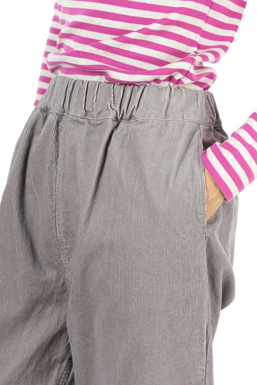 NARU  - 14W Corduroy Cozy Pants - Grey