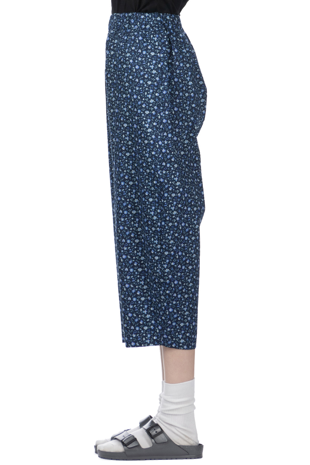 NARU  - Anitque Flower Broadway Egg Pants - Navy