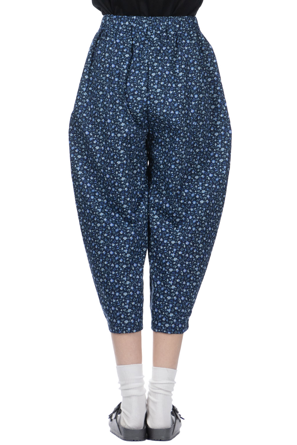 NARU  - Anitque Flower Broadway Egg Pants - Navy