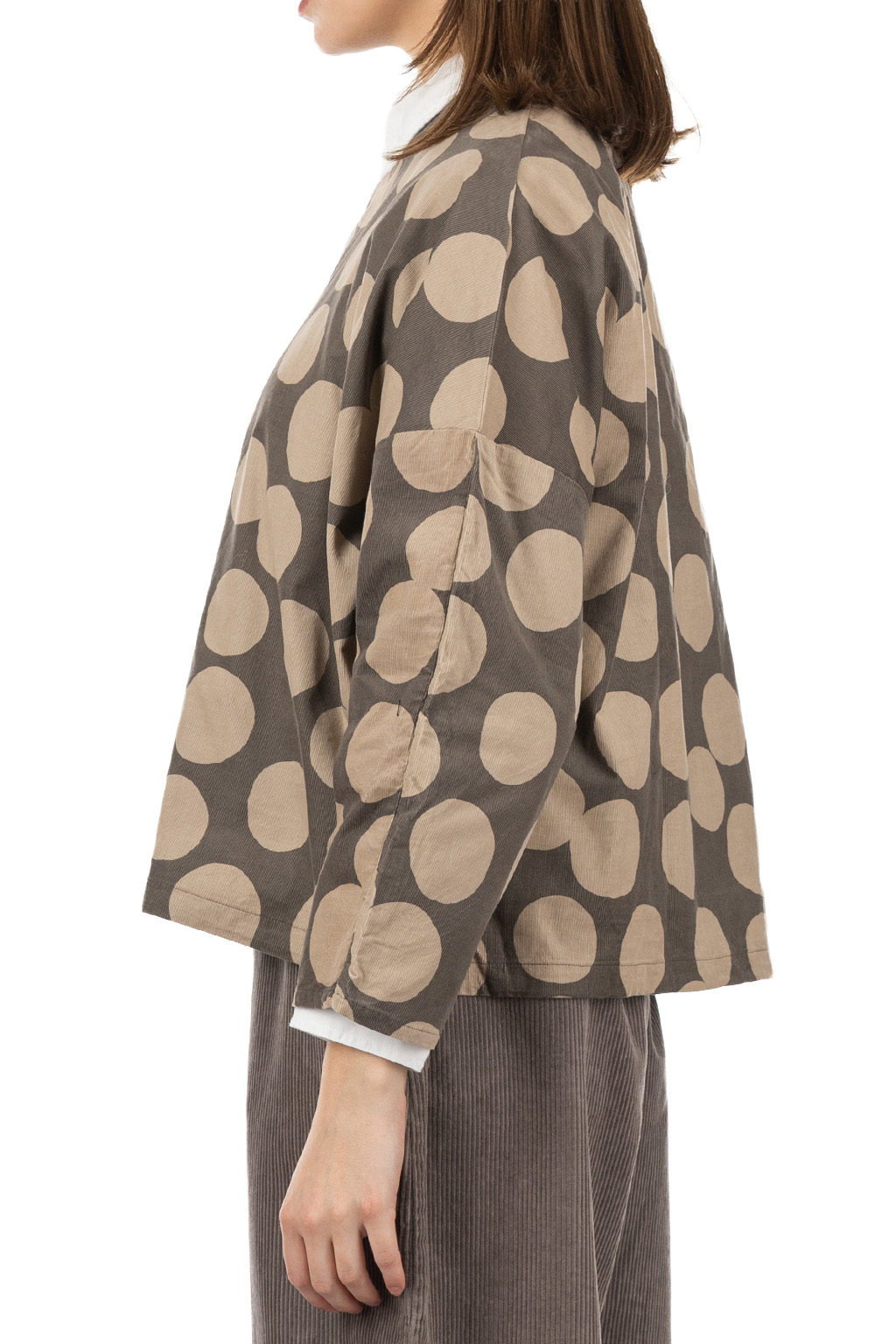 NARU  - Corduroy Dot Pullover - Charcoal