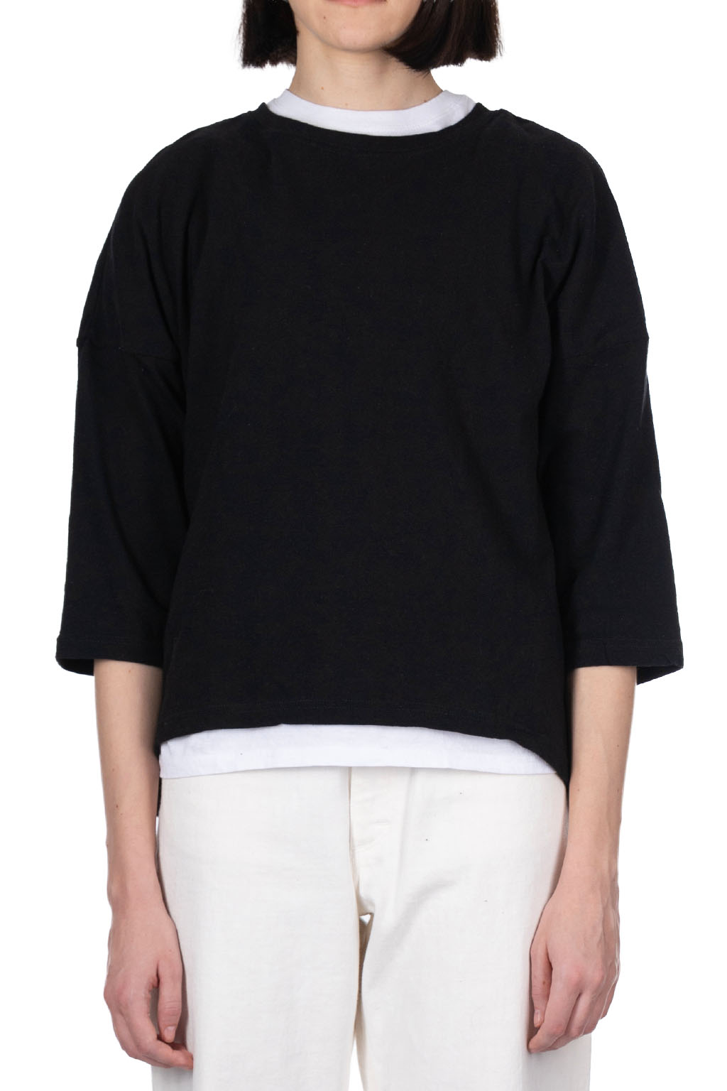 NARU  - Cotton A-Line Pullover - Black