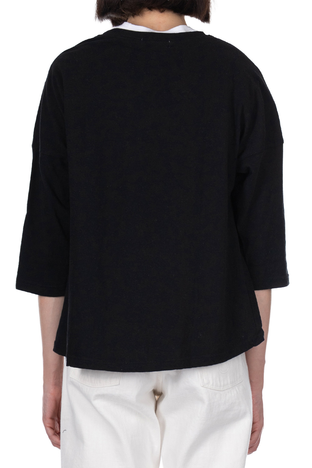 NARU  - Cotton A-Line Pullover - Black