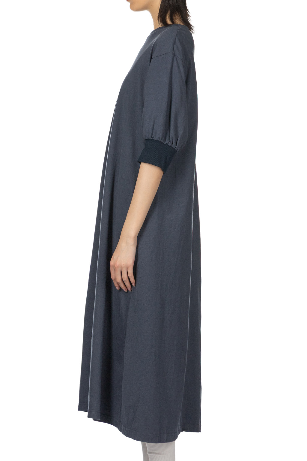 NARU  - Cotton Jersey Dress - Bluegray 