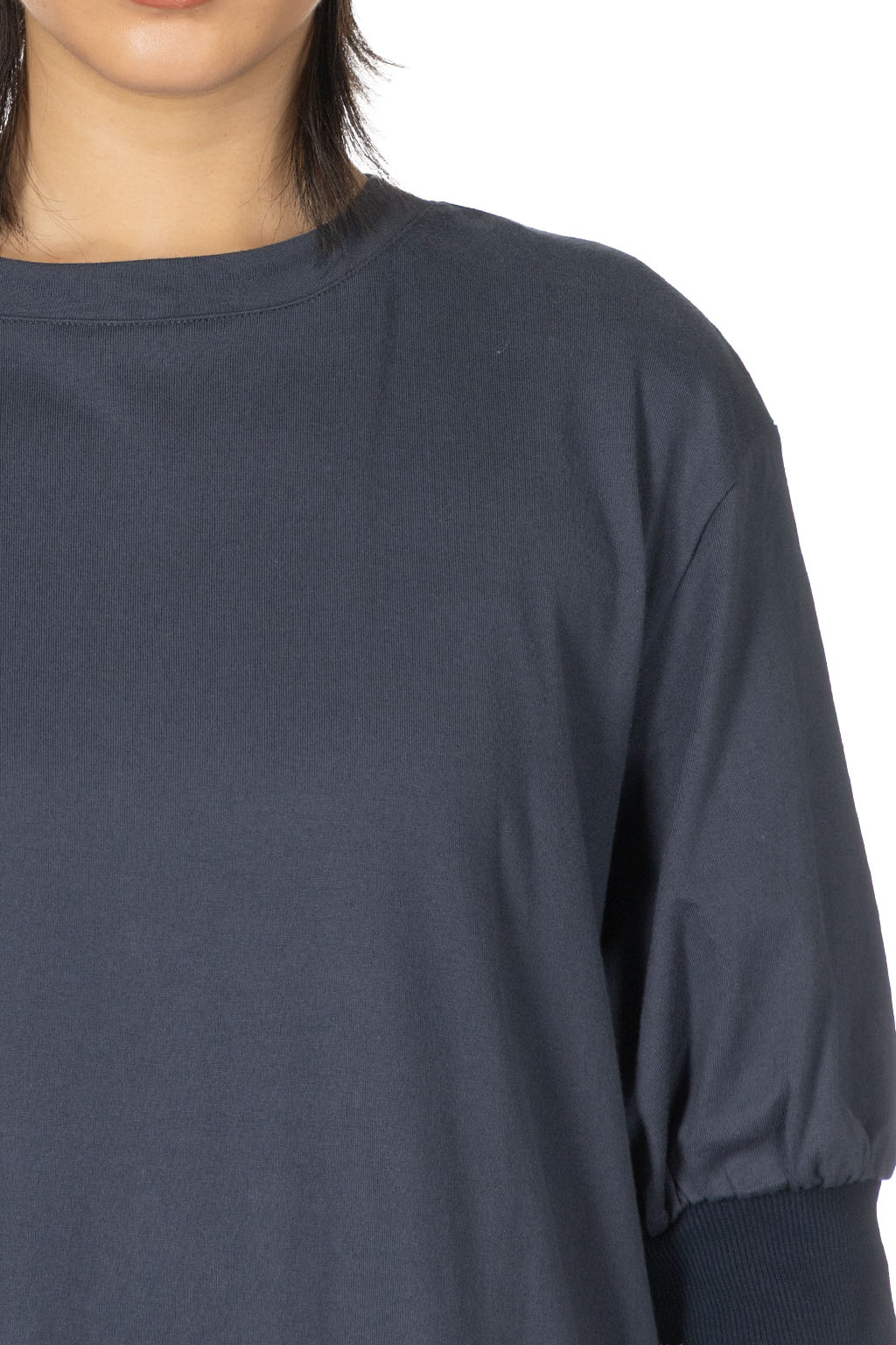 NARU  - Cotton Jersey Dress - Bluegray 