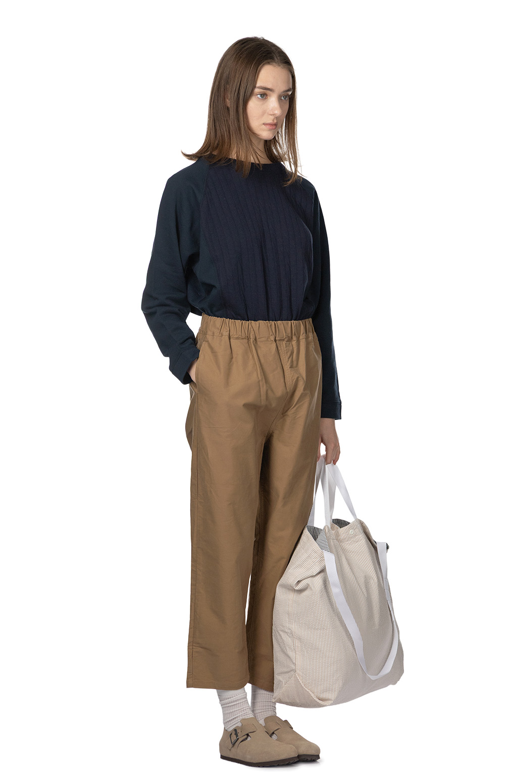 NARU  - Cozy Moleskin Pants - Beige