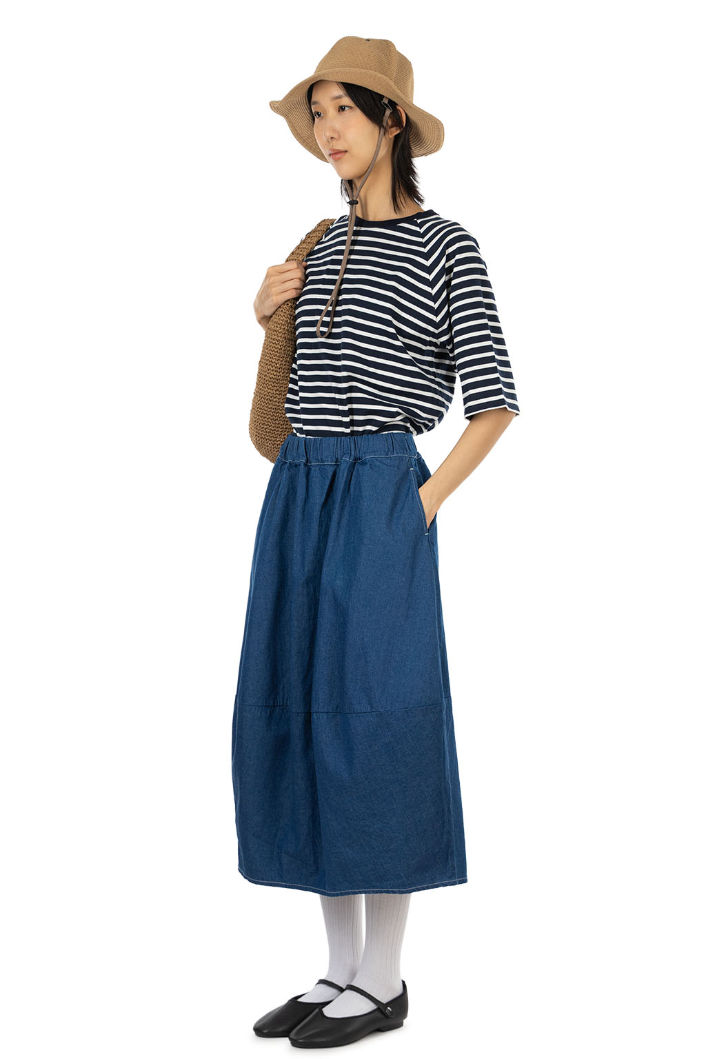 NARU  - Denim Egg Skirt
