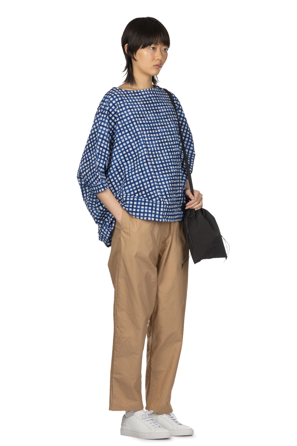 NARU  - Lone Ripple Check Shirt - Blue