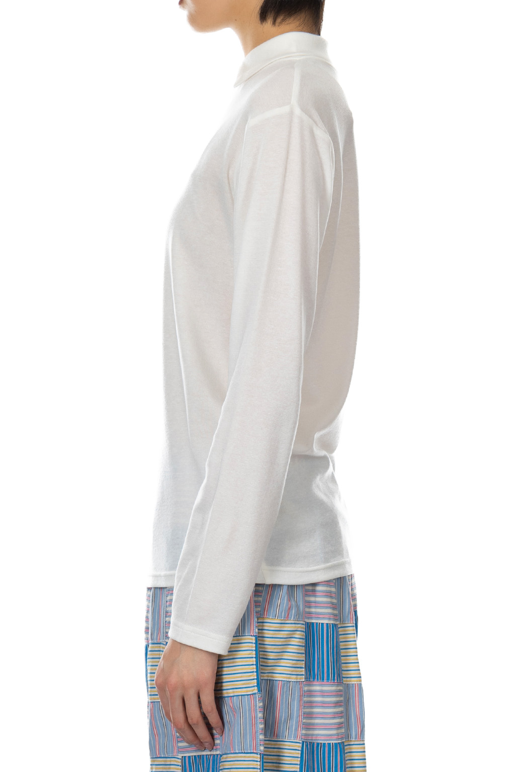 NARU  - Lyocell Collar Pullover - Off White