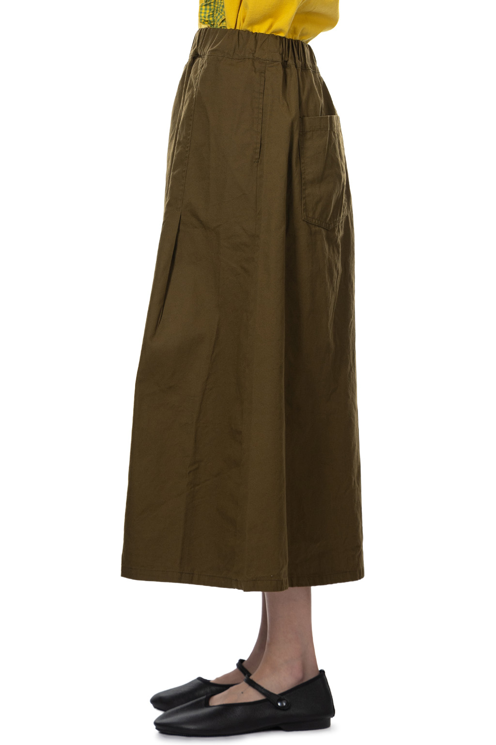 NARU  - Oxford Tyrol Skirt - Khaki