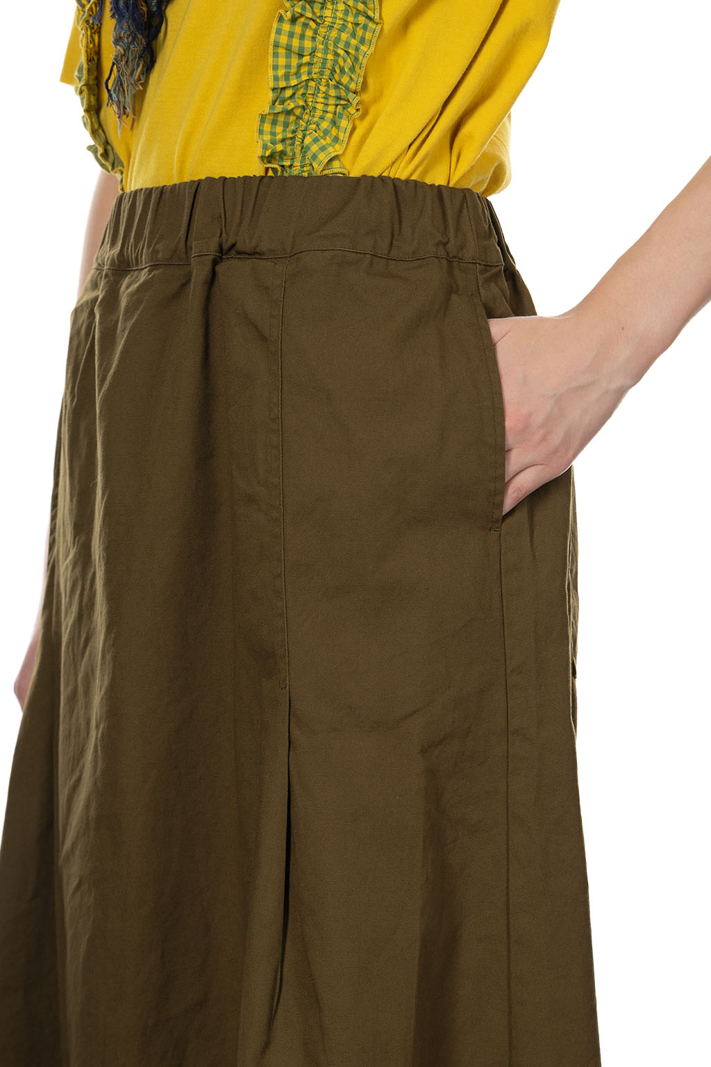 NARU  - Oxford Tyrol Skirt - Khaki