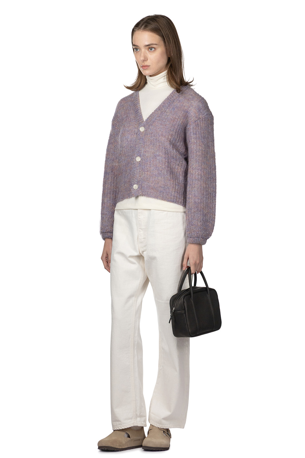 NARU  - Portmix Short Cardigan - Purple