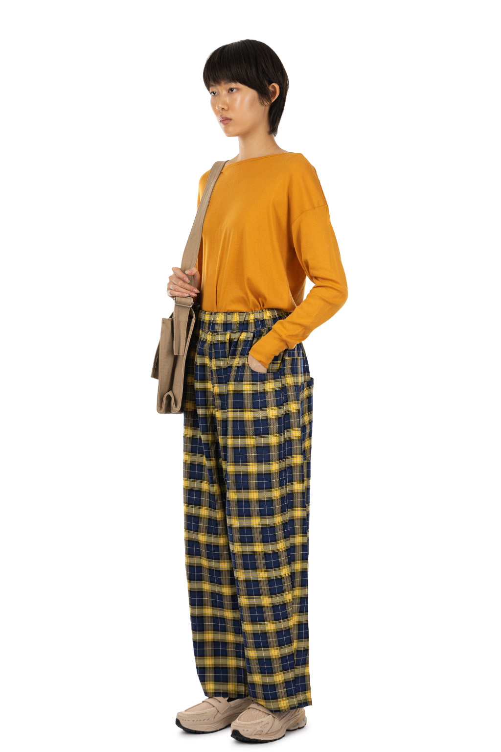 NARU  - Royal Tartan Noppo Pants - Blue Yellow and Red