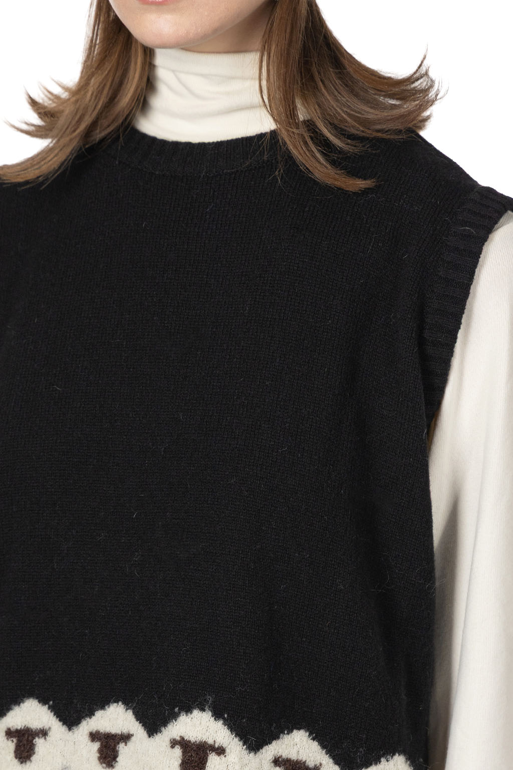 NARU  - Sheep Pattern Knit Vest