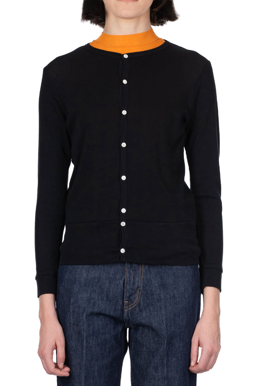 NARU  - Soft Cotton LS Cardigan - Black