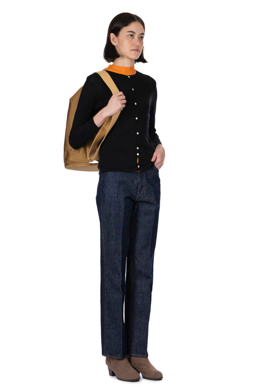 NARU  - Soft Cotton LS Cardigan - Black