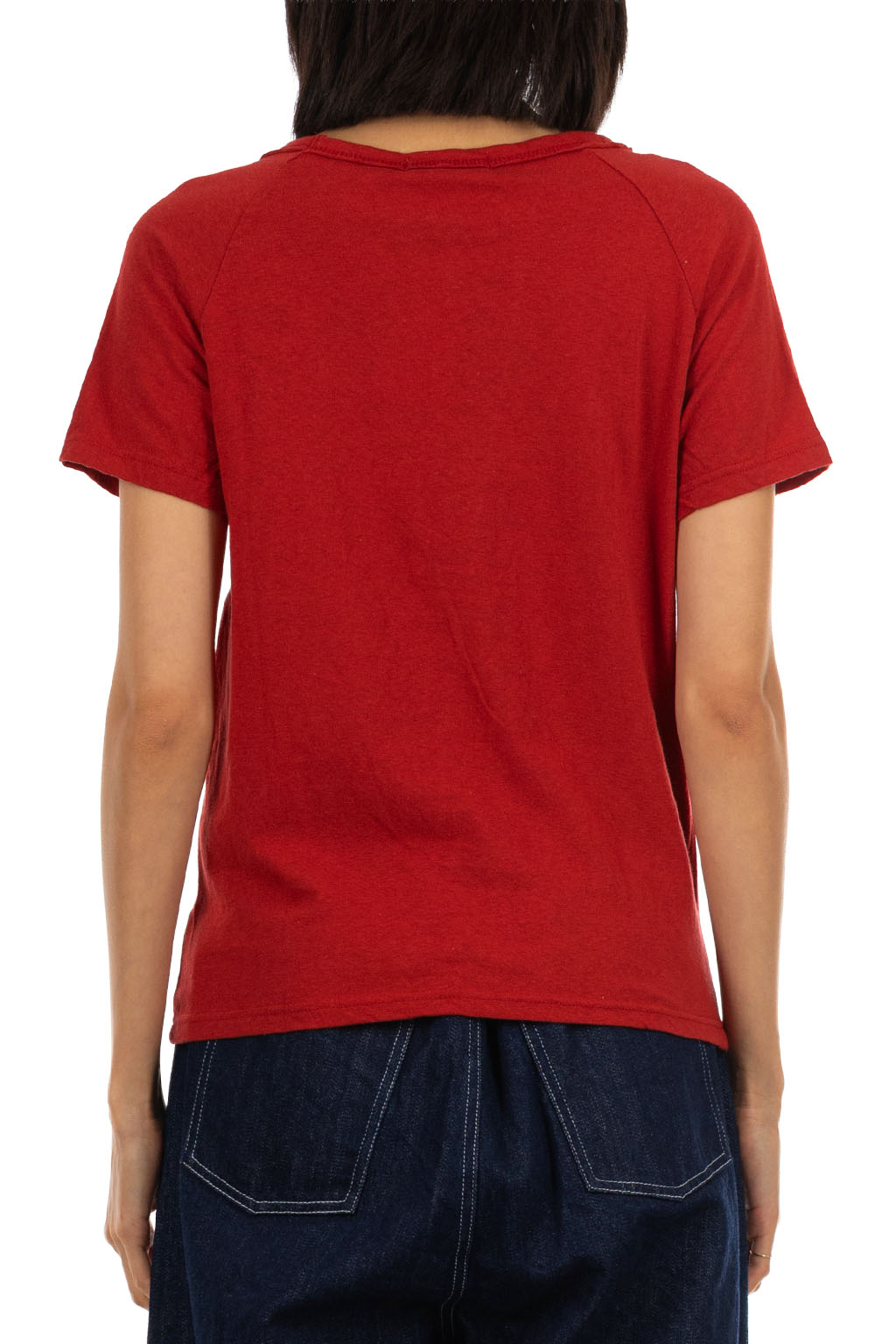 NARU  - Uneven Yarn Jersey Compact Tee - Antique Red