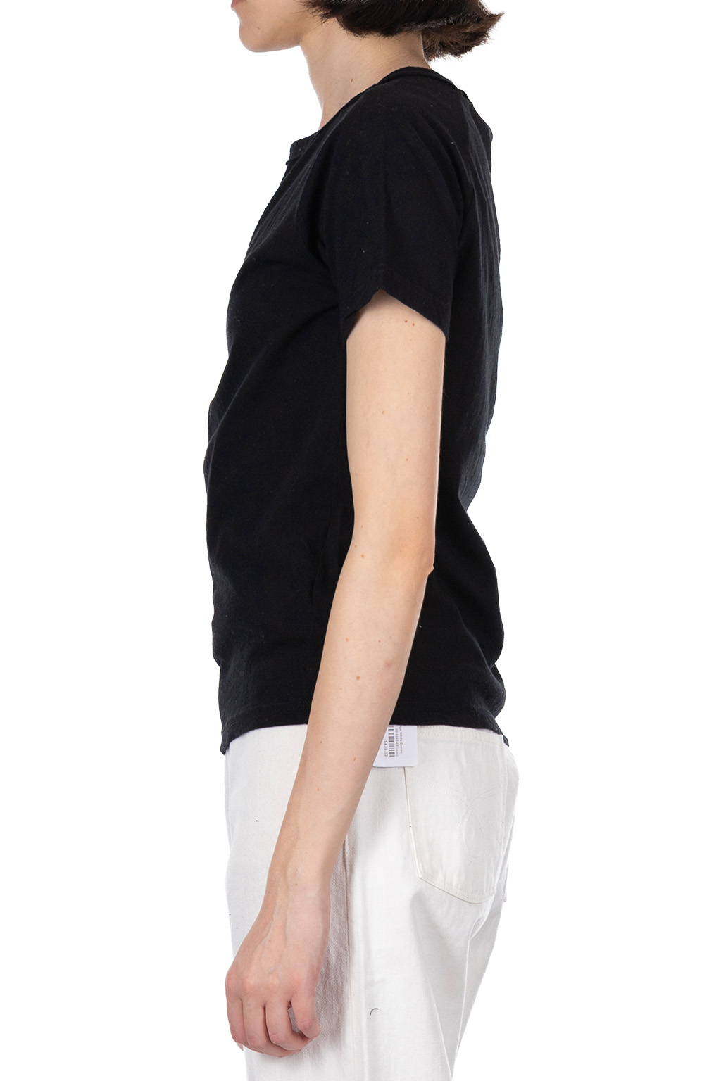 NARU  - Uneven Yarn Jersey Compact Tee - Black
