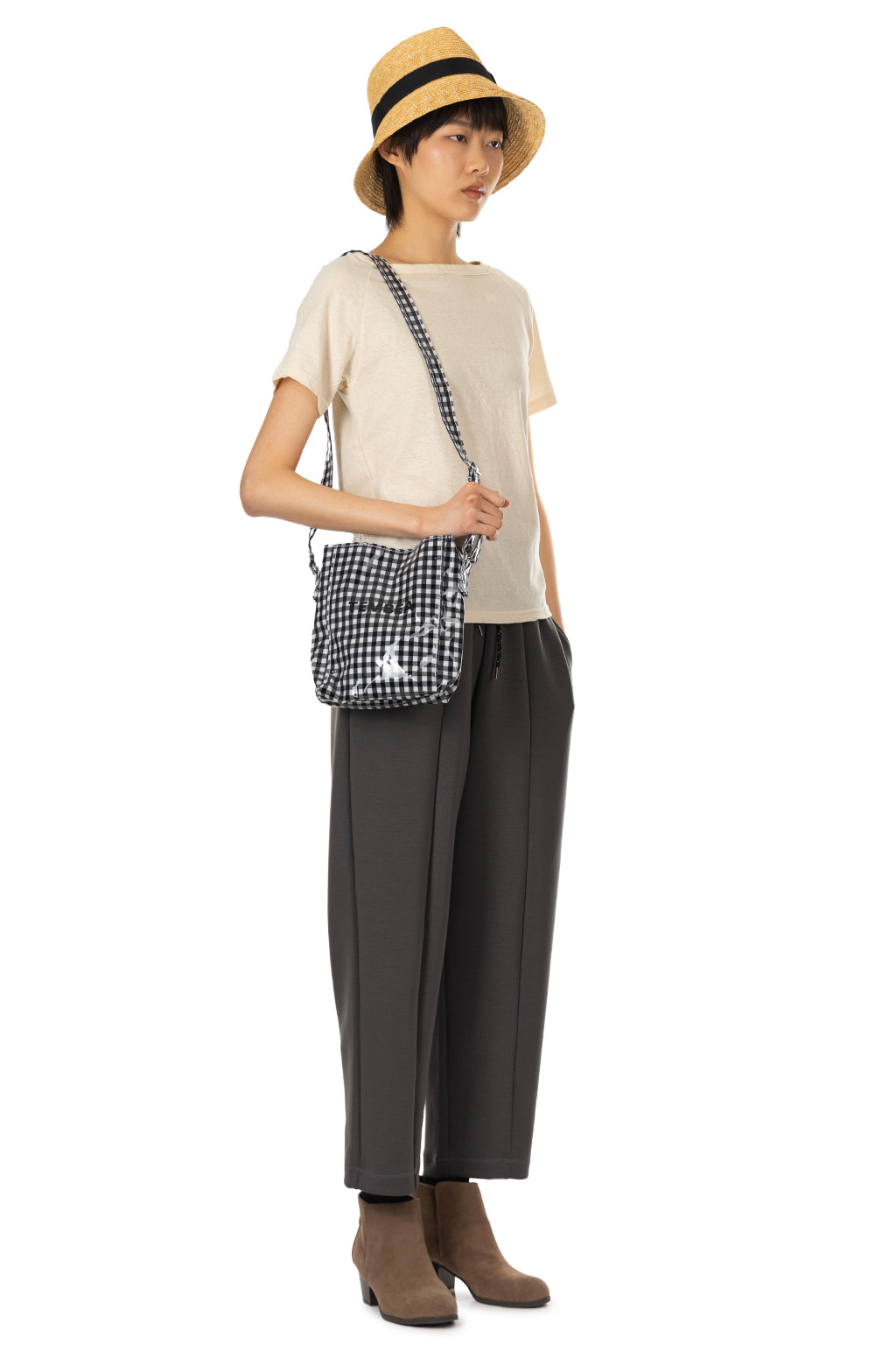 NARU  - Uneven Yarn Jersey Compact Tee - Milk