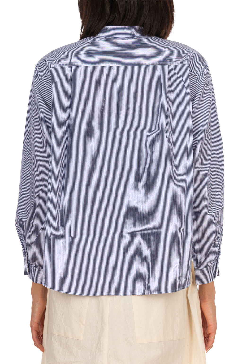 Nachukara - Broadcloth Band Collar Shirt