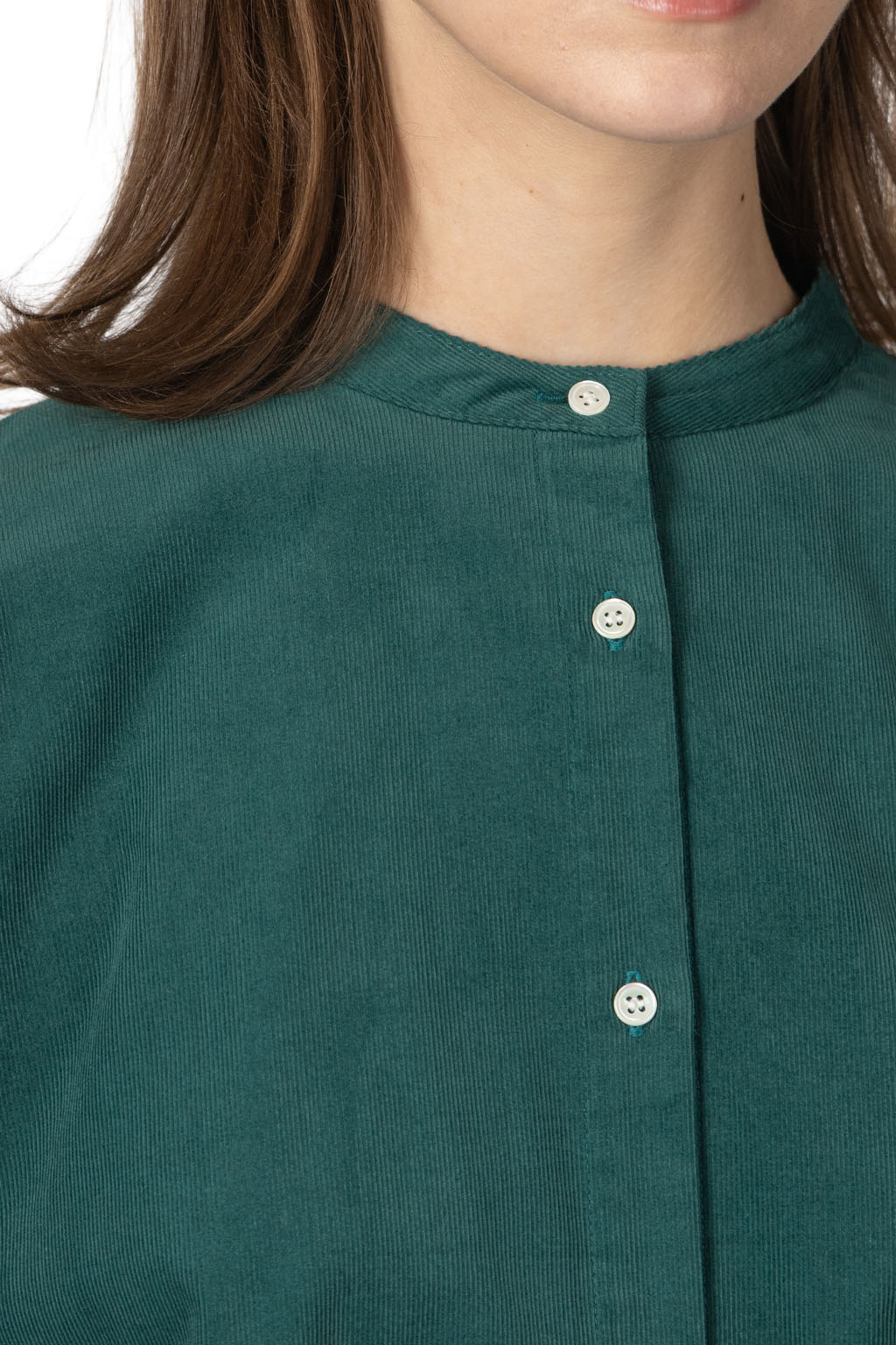 Nachukara - Shirt Corduroy Baloon Blouse 