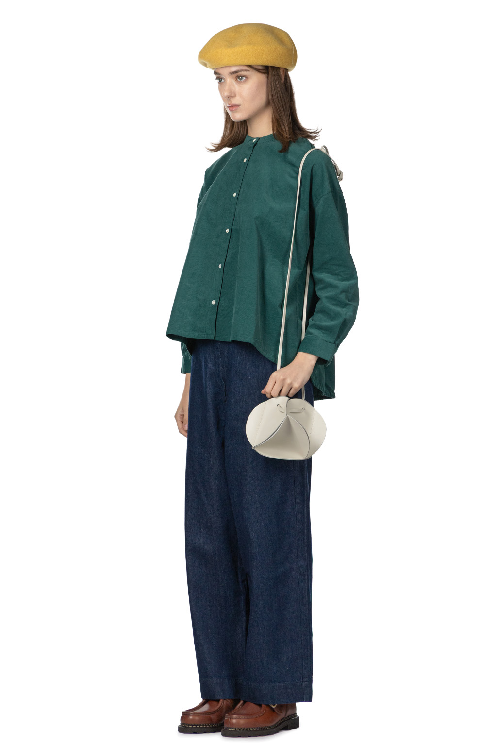 Nachukara - Shirt Corduroy Baloon Blouse 