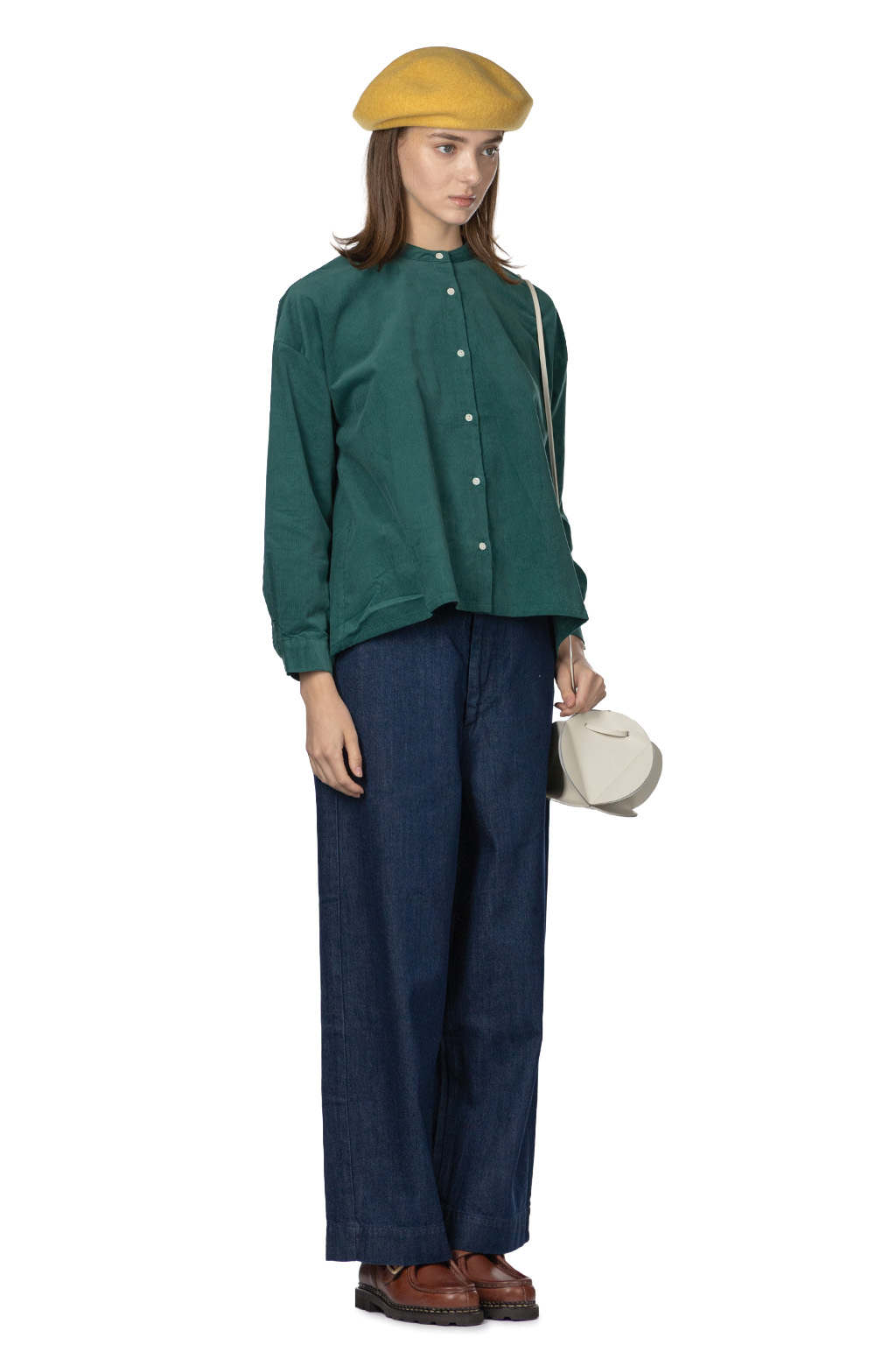 Nachukara - Shirt Corduroy Baloon Blouse 