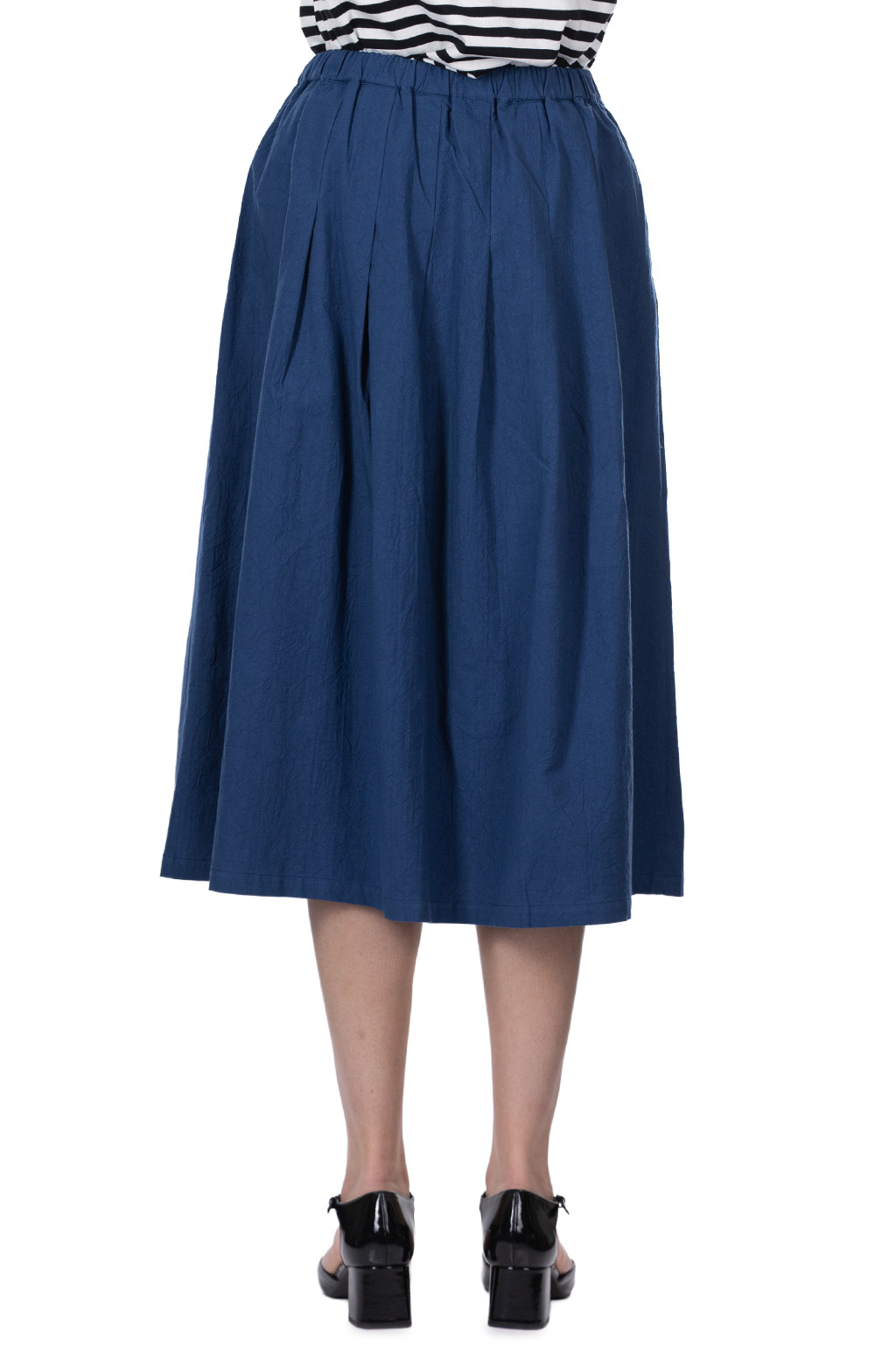 Nachukara - Cotton Gather Skirt - Blue