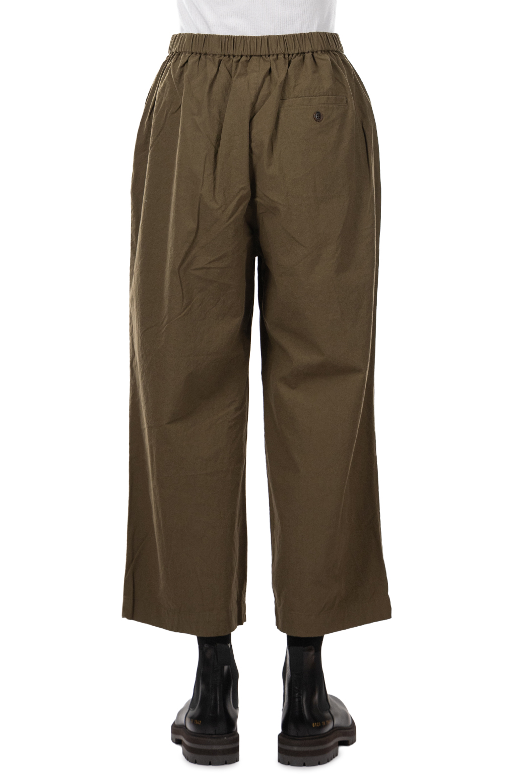 Nachukara - Cotton Horsecloth Tuck Pants - Khaki