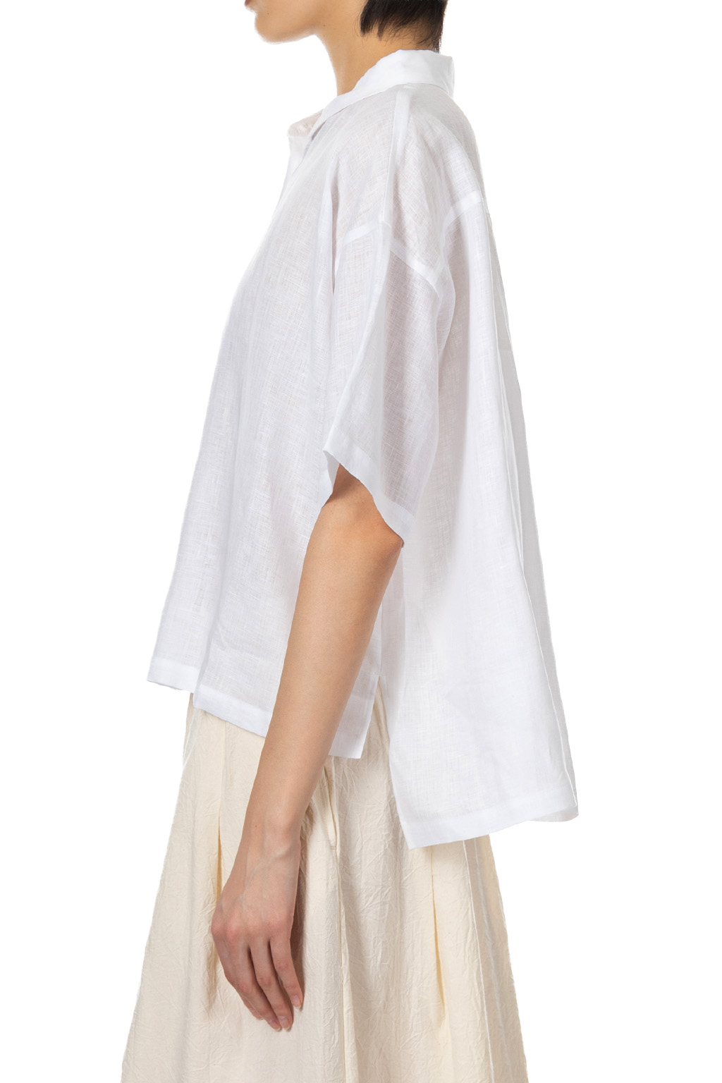 Nachukara - Linen Poplin Shirt - Citrus Yellow