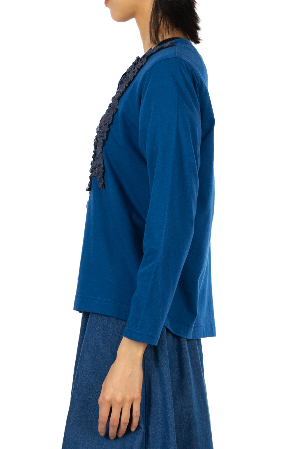 Nachukara - Natural Jersey Frilled Cardigan